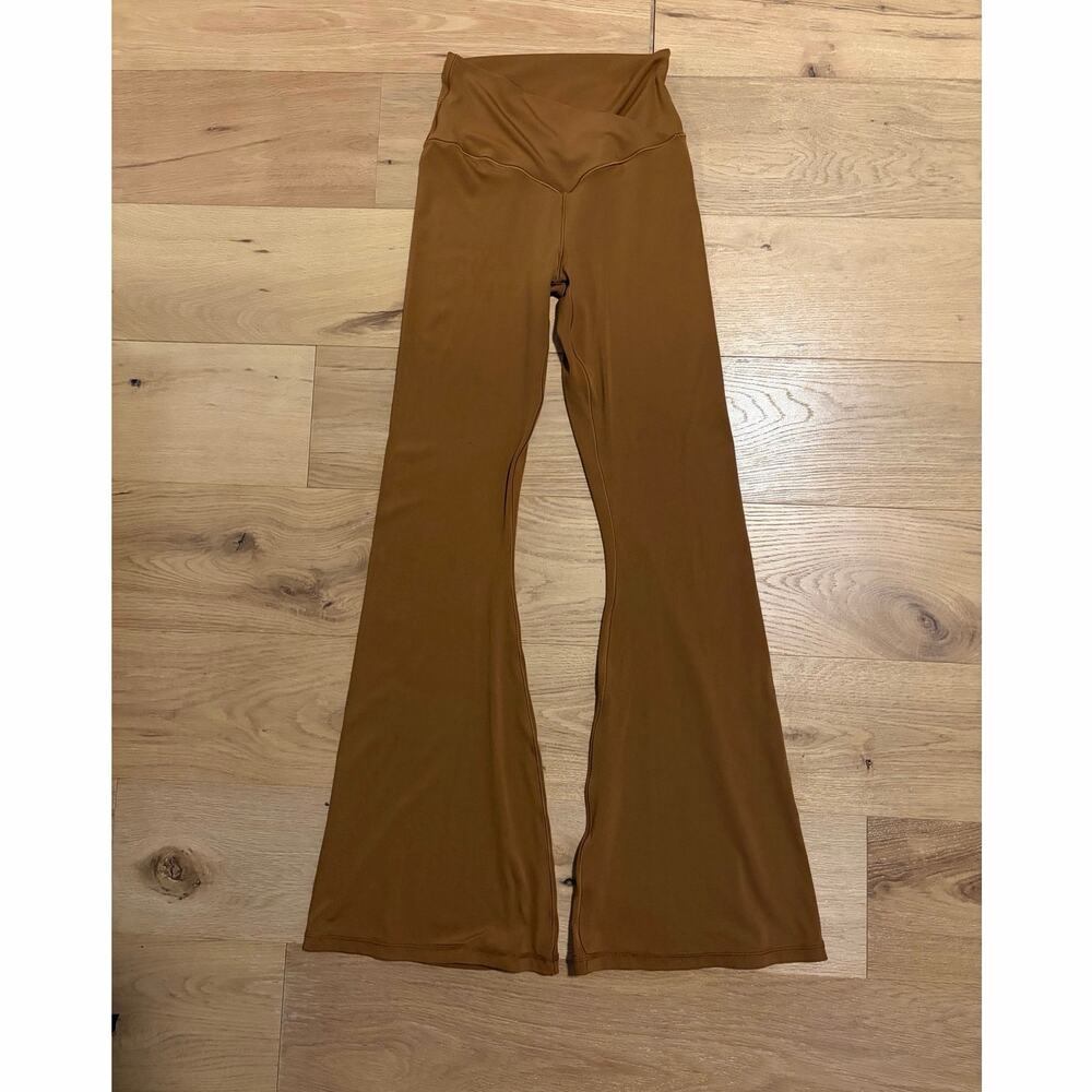 Offline By Aerie Mustard Yellow Flared Leggings